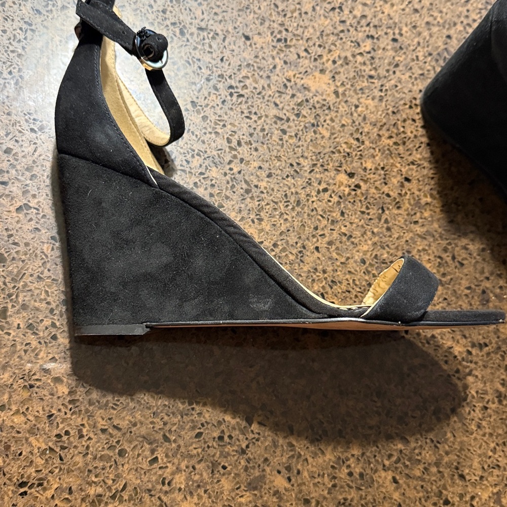 Sam Edelman Neesa black suede wedge sandals - Picture 12 of 12